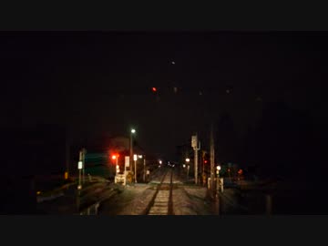 【前面展望】越中八尾ー婦中鵜坂【高山本線･夜の富山行き】