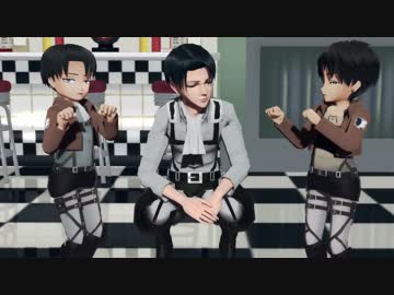 【進撃のMMD】兵長とエレンとファーランでShake It Off