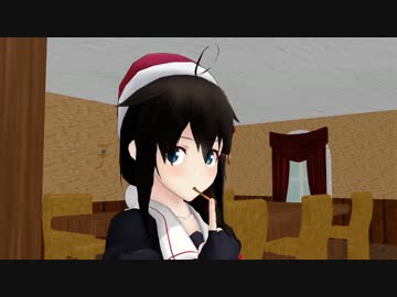 【MMD艦これ】時雨がポッキーダンス踊ってた【CM再現】
