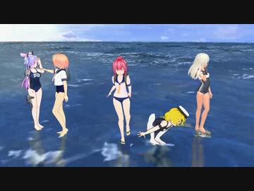 【MMD初心者日記】潜水艦ズでCarry me off（テスト２回目）