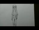 モデル歩き　GIFアニメ