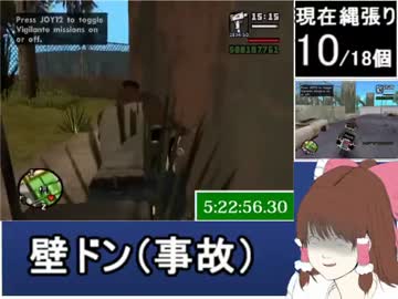 Grand Theft Auto: San Andreas RTA 5時間59分19秒 part31【ゆっくり実況】