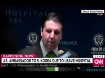 犯人を北朝鮮に何が何でも結び付けたい韓国ｗ大使は早期退院で記者会見