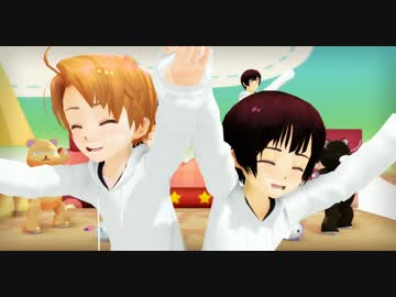 【APヘタリアMMD】こめりかとこにほんでとんとんまーえ！