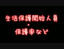 生活保護開始人員・保護率など