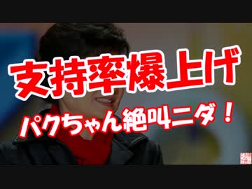 【支持率爆上げ】 パクちゃん絶叫ニダ！