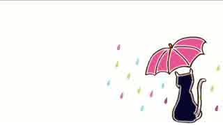 【初音ミク】雨降り傘模様【オリジナル】