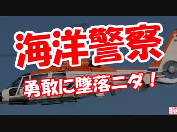 【海洋警察】 勇敢に墜落ニダ！