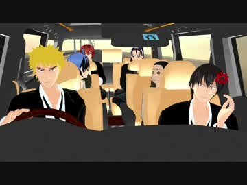 【ペダルMMD】箱学の移動中を覗いてみた