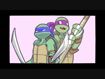 【手描き】ニック亀でおこちゃま戦争【TMNT】