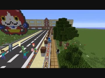 【Minecraft】音符ブロックで ようかい体操第一 【体操もしてみた】