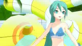 【MMD】 積乱雲グラフィティ　スイムウェアＢ （アニメ風）