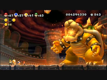 【4人実況】マリオWiiUを争いながら大冒険 part16