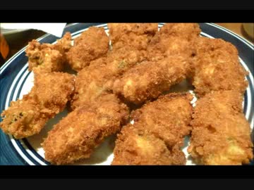 アメリカの食卓 452 大量のカキフライを食す！