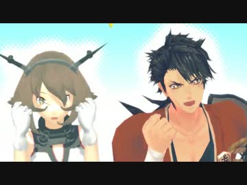 【MMD】むつむつオツキミリサイタル【陸奥と陸奥守】