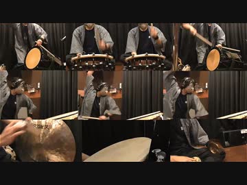 【和太鼓で】アニメ艦これOP「海色」叩いてみたの【どんがどんが】