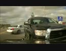 強盗容疑のトヨタピックアップトラックを追跡、会心のPIT maneuver(米 03/24)