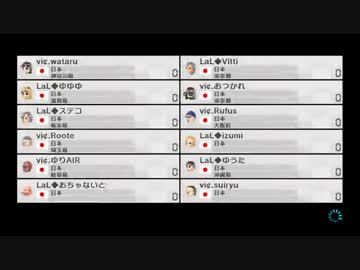 【プレイ動画】新春チーム杯2015 3位決定戦 LaL vs vi￠ 1GP【マリオカート8】