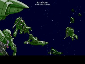 対戦格闘ゲーム「機動戦士ガンダム」デモ画面