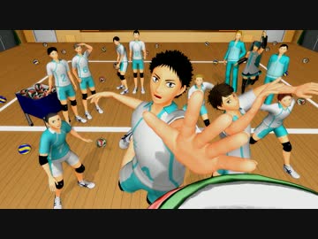【MMDHQ!!】例のアレを青城で【おっおー！】