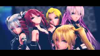 【ミク&ルカ&リン&テト&ネル】アダルティーな5人でCarry Me Off　【MMD】