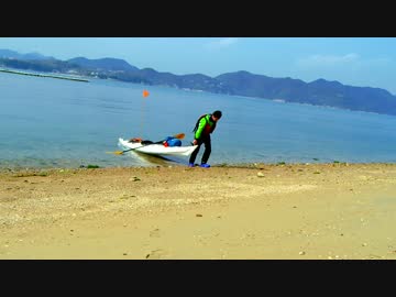 電車に舟を積んで行ったソロキャンプPart3-春ノ海