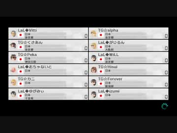 【プレイ動画】LaL vs TG 1GP【マリオカート8交流戦】