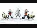 【MMD艦これ】鶴三人＋αで好き！雪！本気マジック 【MMD刀剣乱舞】