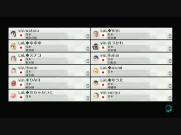 [MK8] 新春チーム杯2015 決勝トーナメント3位決定戦 - vi¢ vs LaL - part.1