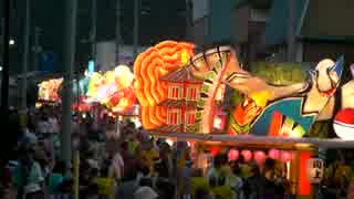 小坂七夕祭2010　合同運行前　山車集合場所