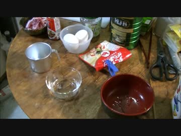 パンツマンの豚肉とほうれん草の卵炒め。.