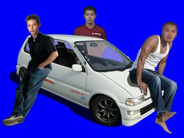 シビックに乗る先輩BB.JW3