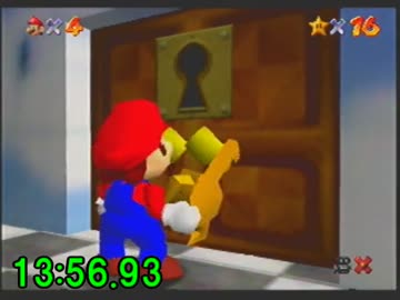 【マリオ64】通常ルート16枚RTA自己理論値(仮) 15:54版