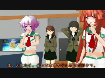 【MMD艦これ】球磨と多摩と北上と大井と木曾とアニメ【紙芝居】