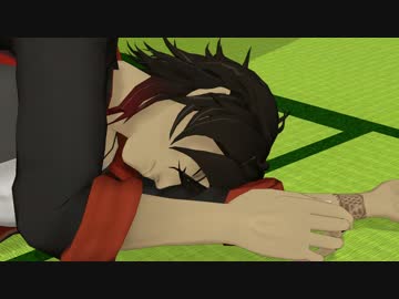 【MMD刀剣乱舞】お昼寝中の大倶利伽羅さんを見ていたらそっぽ向かれた