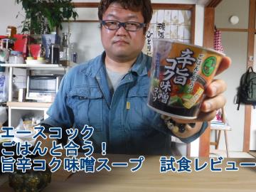 エースコック　ごはんと合う！旨辛コク味噌スープ　試食レビュー
