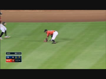 イチロー、ダイビングキャッチ失敗