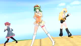 【MMD】 GUMI・リン・テトでドーナツホール
