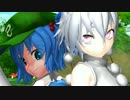 【東方MMD】川辺でマトリョシカを踊るにとりと椛【にともみ】
