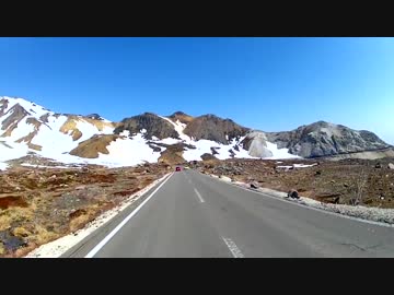 【お気楽バイク旅】春の福島-磐梯吾妻の空　2015-04-18-19【MT-07】