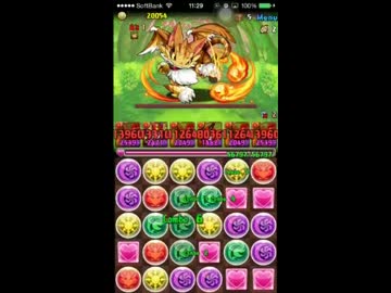 【パズドラ】火の猫龍周回ＰＴ