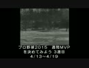 プロ野球2015 週間MVP を決めてみよう　3週目　4/13～4/19