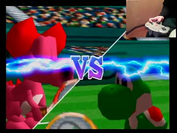 【片手プレイで】友人に挑んでみた【マリオテニス６４】 その⑧