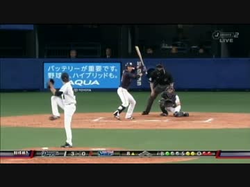 岡田俊哉  三者連続奪三振  全投球