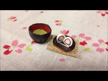 【紙粘土　いちご大福の作り方】