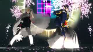 【MMD刀剣乱舞】三日月宗近と山姥切国広でHYBRID