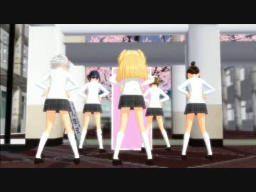 【アイドルマスター】娘の入学式にお友達と【MMD】