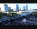 神々で大混雑する超会議2015後の海浜幕張駅【8倍速】　