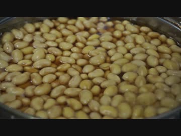 【料理】大豆を煮るだけの動画、そしてSH-12Cのテスト【ニコ生用】