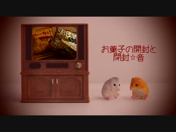 お菓子の開封と閉封☆音